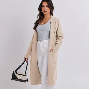 ANRABESS Cardigan for Women Oversized Open Front Sweater Coat Long Sleeve
